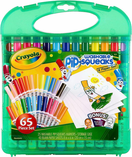 Crayola Pip Squeaks Marker Set (65ct) Washable Markers for Kids