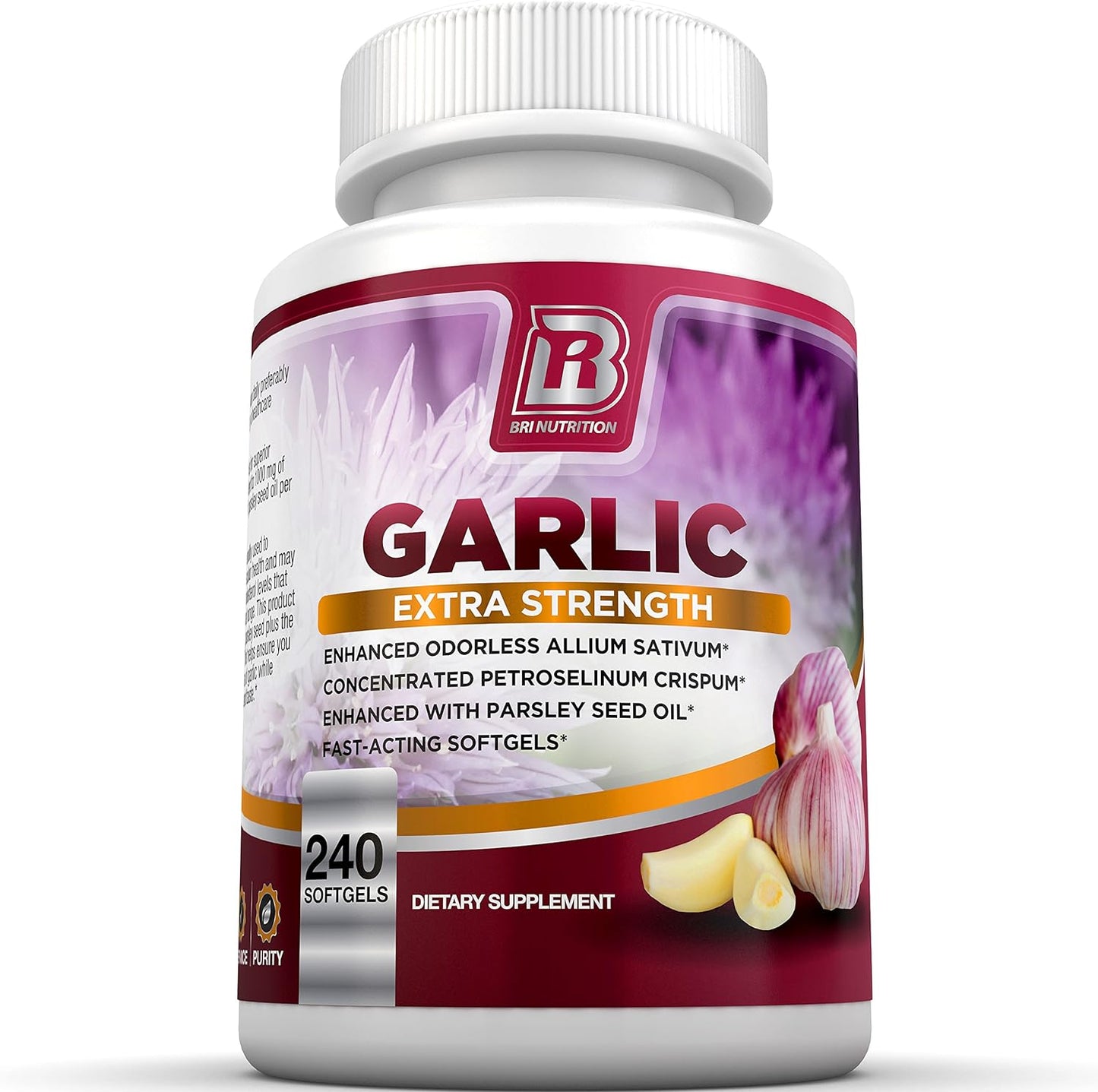 BRI Nutrition Odorless Garlic - 240 Softgels