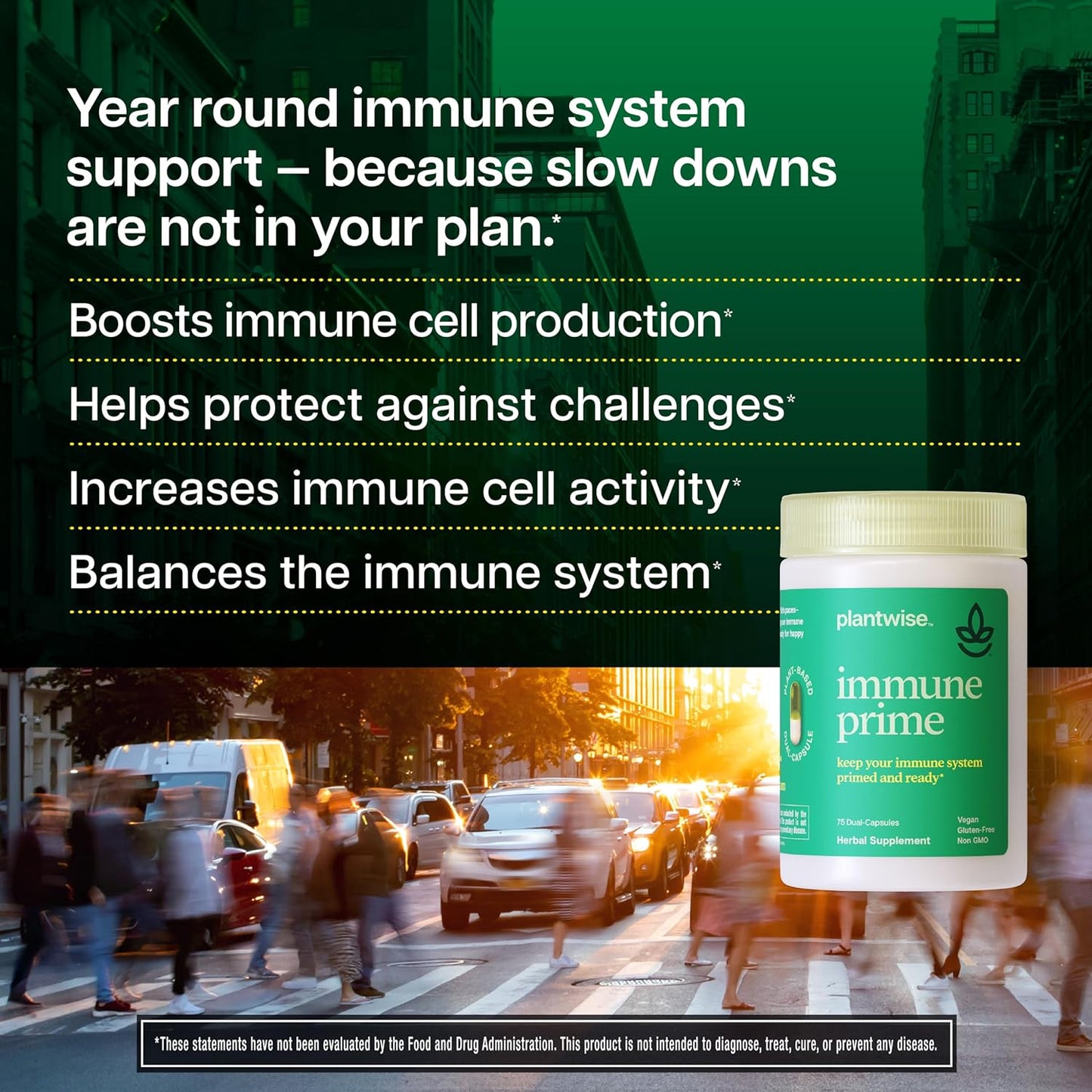 Plantwise Immune Prime Wellness Formula - 75 capsules