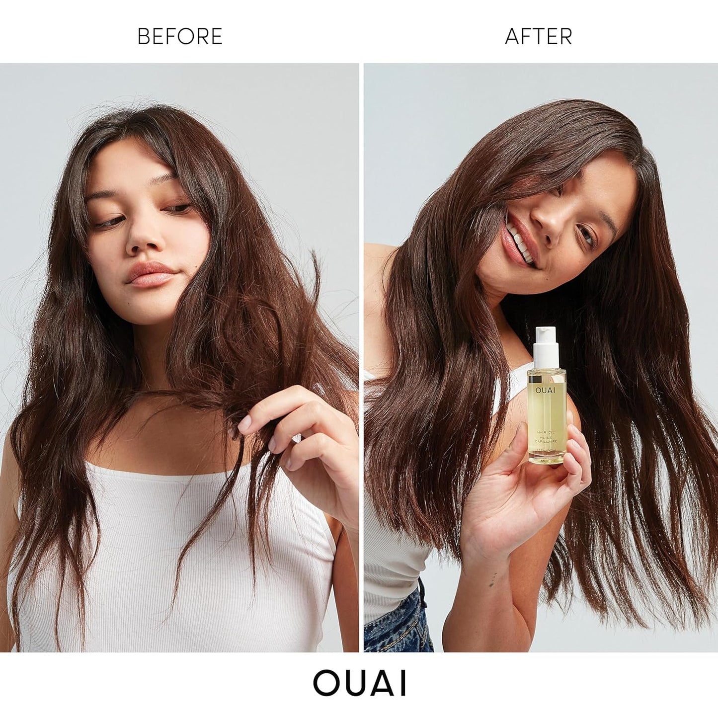 OUAI Hair Oil - Hair Heat Protectant Oil for Frizz Control - Adds Hair Shine