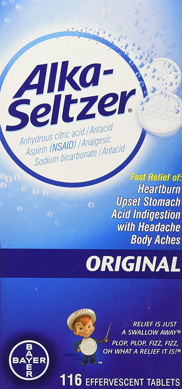 Alka Seltzer Antacid Tablets 116count