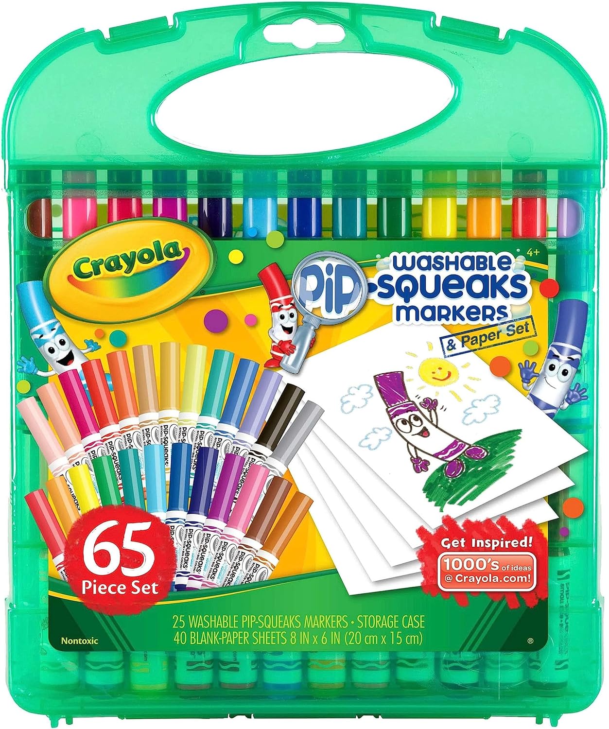 Crayola Pip Squeaks Marker Set (65ct) Washable Markers for Kids