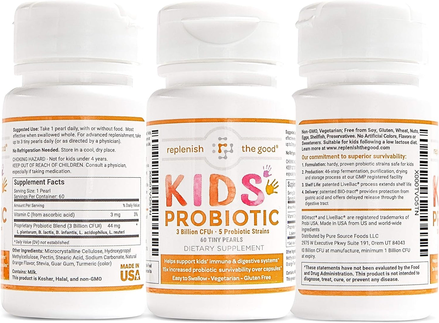 Replenish the Good Kids Vegan Probiotics 60 count