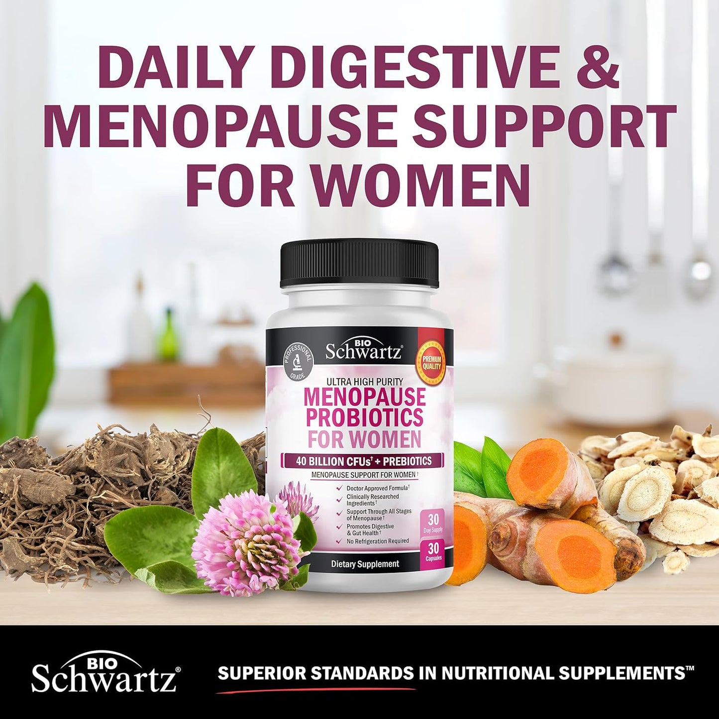 Menopause Support Probiotics for Women 30 servings