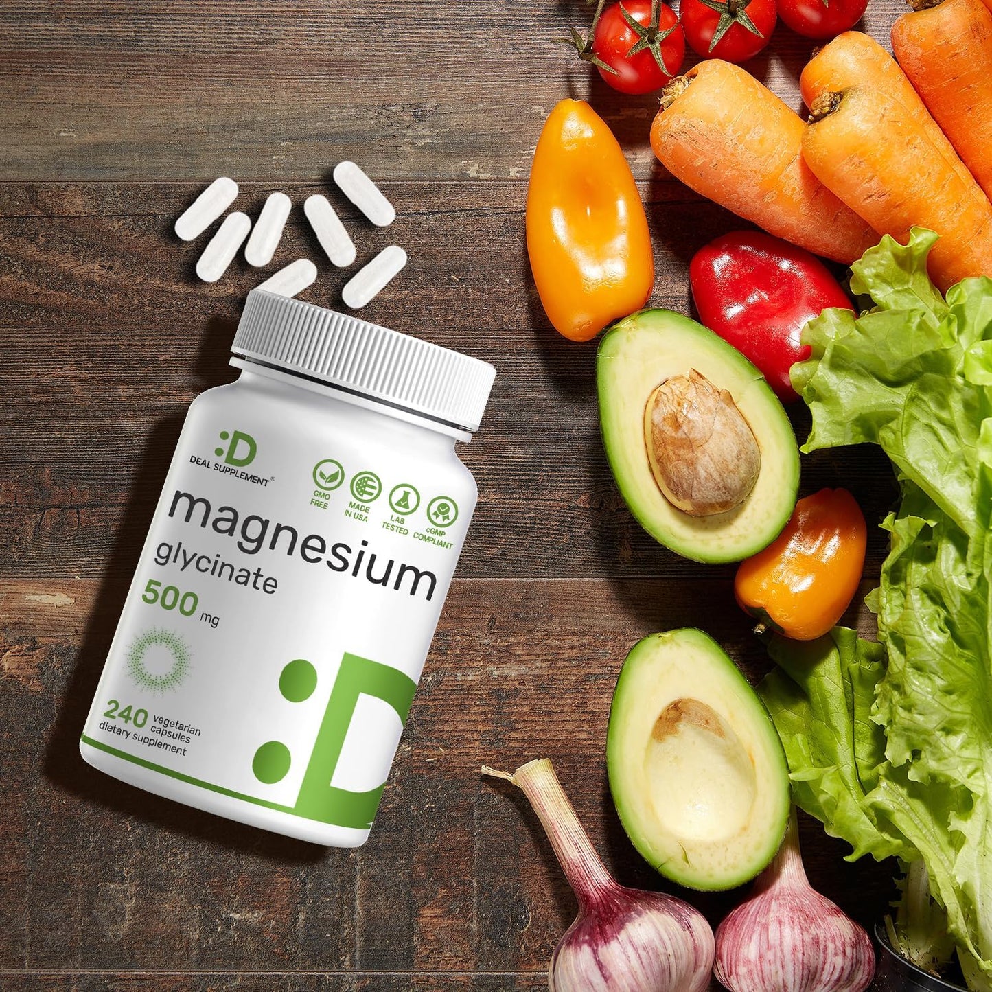 Magnesium Glycinate  240 Veggie Capsules