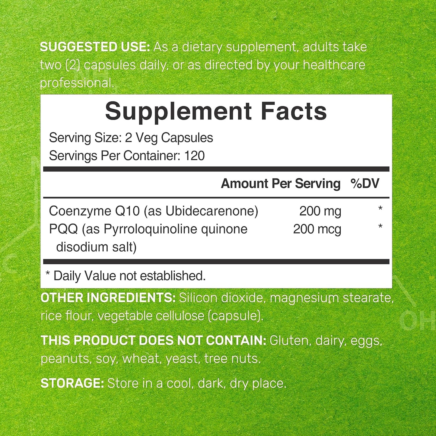 CoQ10  & PQQ , 240 Veggie Capsules