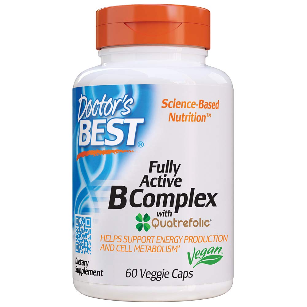 Doctor's Best Fully Active B Complex Vegan Capsules, 60 Count