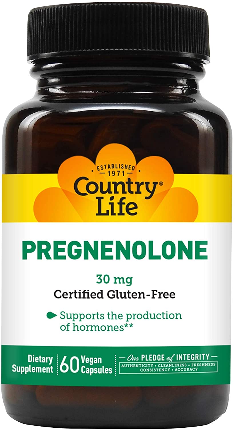 Country Life Vitamins - PREGNENOLONE 30 MG 60 Vegicaps