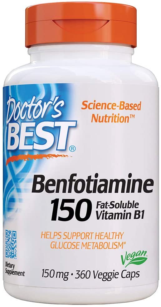 Doctor's Best, Best Benfotiamine, 360 Veggie Caps