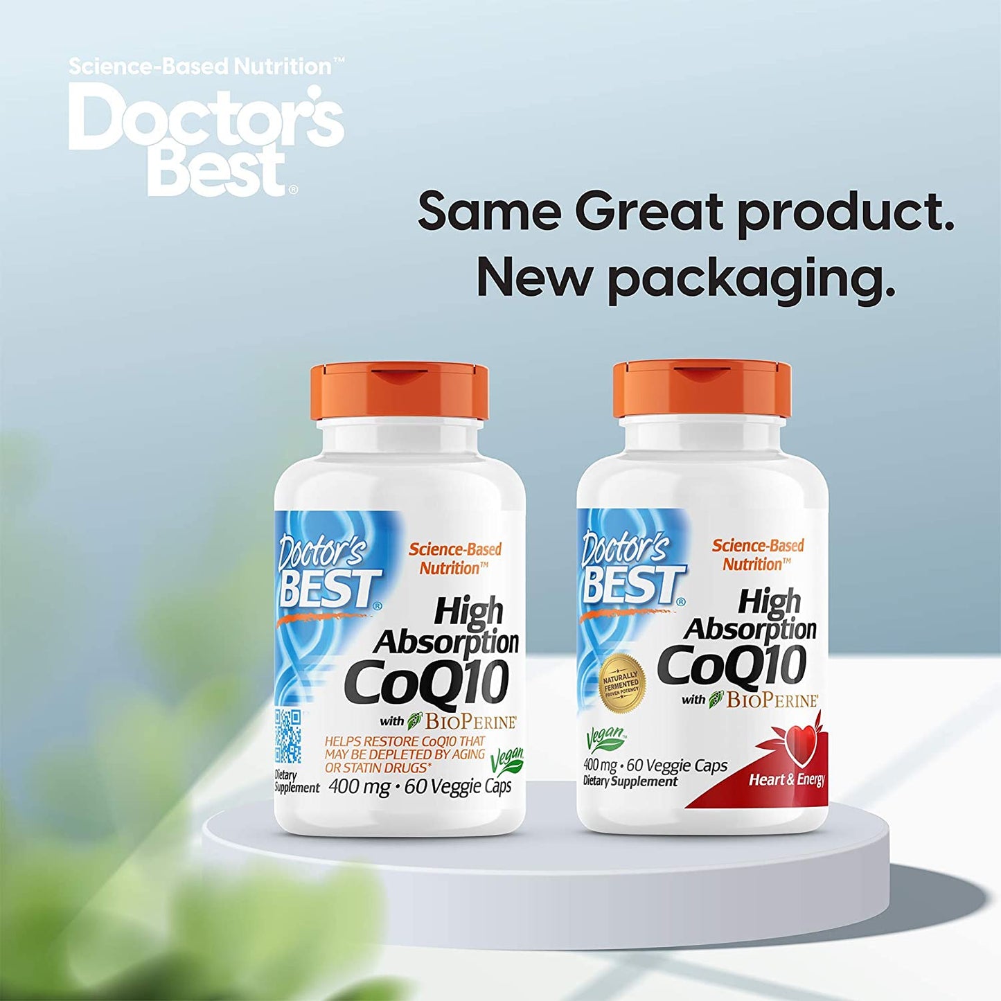 Doctors Best High Absorption CoQ10 (400 mg), 60 Veggie Caps