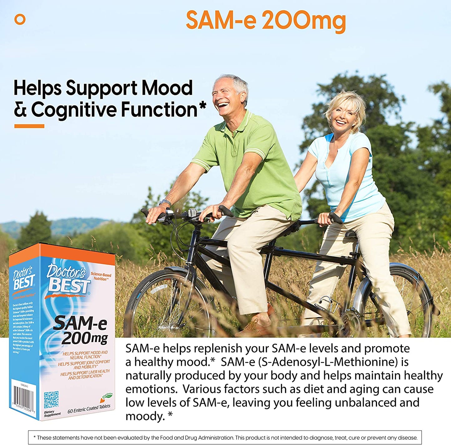 Doctor's Best Sam-e 200 mg, 60-Count