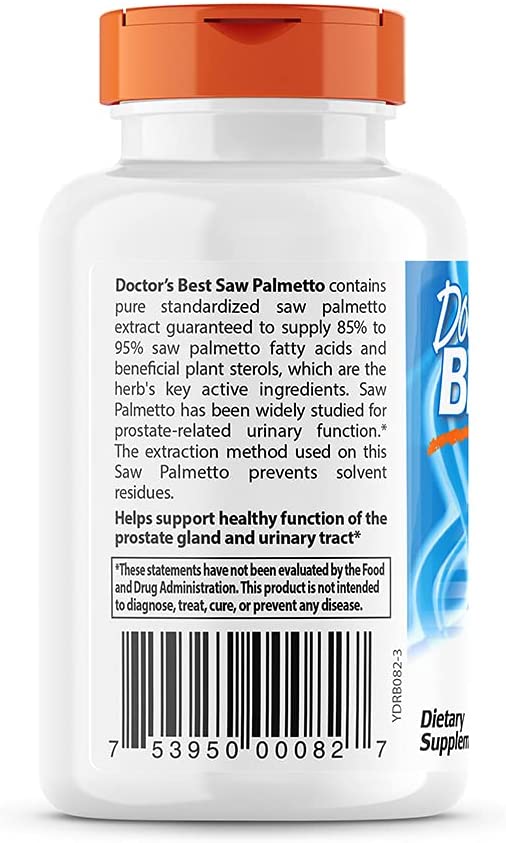 Doctor's Best, Saw Palmetto, 320 mg, 60 Softgels