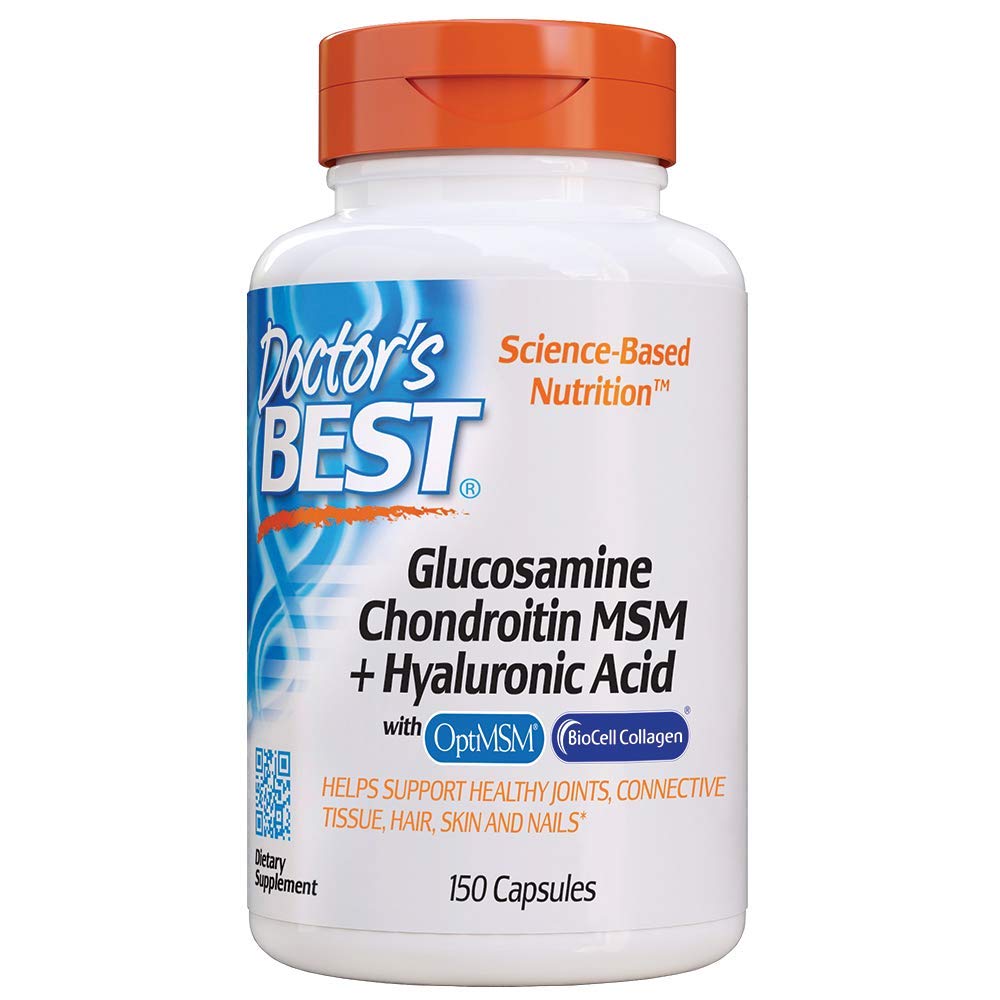 Doctor's Best, Glucosamine Chondroitin MSM + Hyaluronic Acid, 150 Capsules