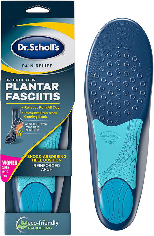 Dr. Scholl’s Plantar Fasciitis Pain Relief Orthotics /Clinically Proven Relief and Prevention of Plantar Fasciitis Pain for Women's 6-10