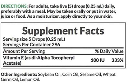 Nature's Bounty Vitamin E Oil 30,000IU Vitamin E, Topical or Oral oil, 2.5 Fl Oz