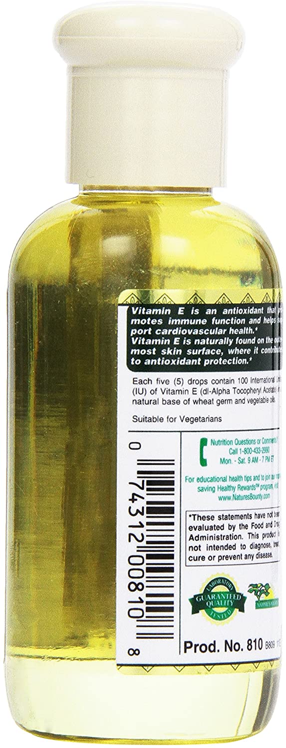 Nature's Bounty Vitamin E Oil 30,000IU Vitamin E, Topical or Oral oil, 2.5 Fl Oz