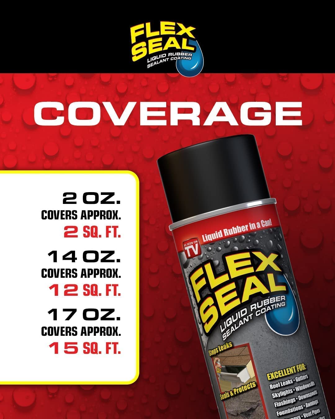 Flex Seal Spray Rubber Sealant Coating, 14-oz, Clear