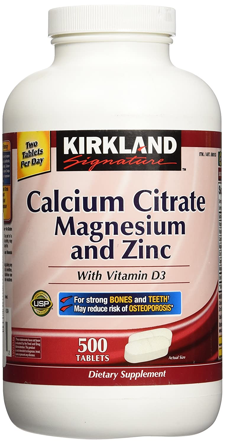 Kikland Signature Calcium Citrate 500Mg 250 Ct 2 Pack