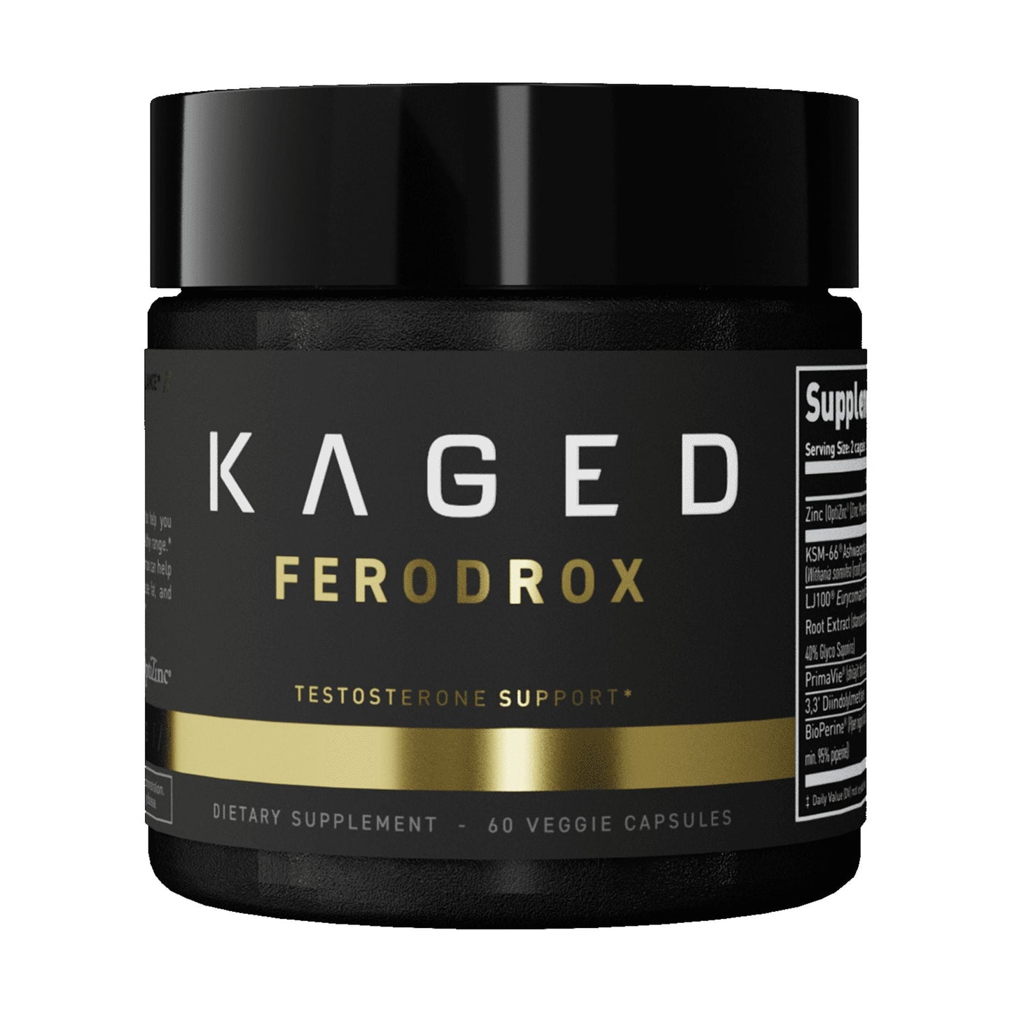 Kaged Ferodrox Ultra-Premium Testerone Pills for Men 60 veg capsules