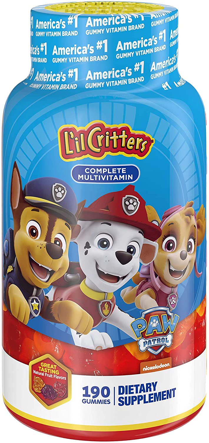 L'il Critters Paw Patrol Complete Multivitamin Gummies, 190ct