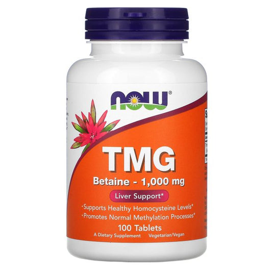 NOW Foods - TMG (Trimethylglycine) 1000 mg. - 100 Tablets