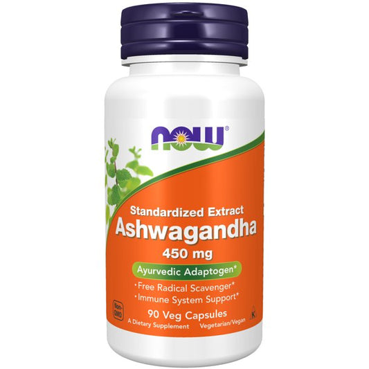 NOW Foods Ashwagandha -- 450 mg - 90 Veg Capsules