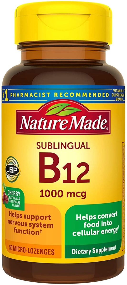 Nature Made Sublingual Vitamin B12 1000 mcg  50 Count