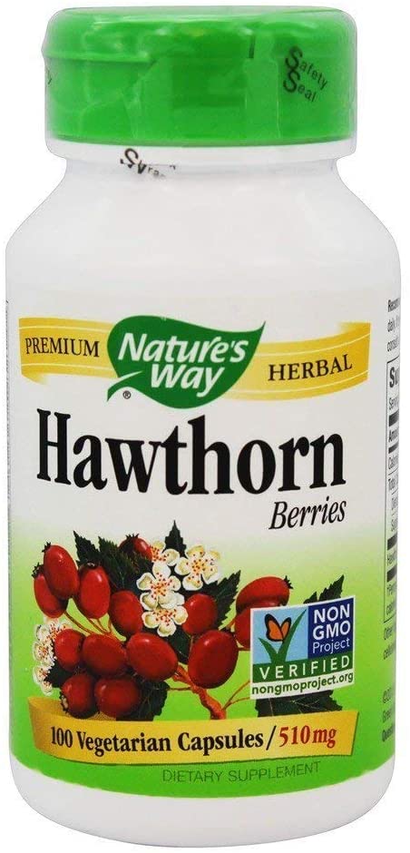 Natures Way Hawthorn Berries, 510mg 100 Capsules