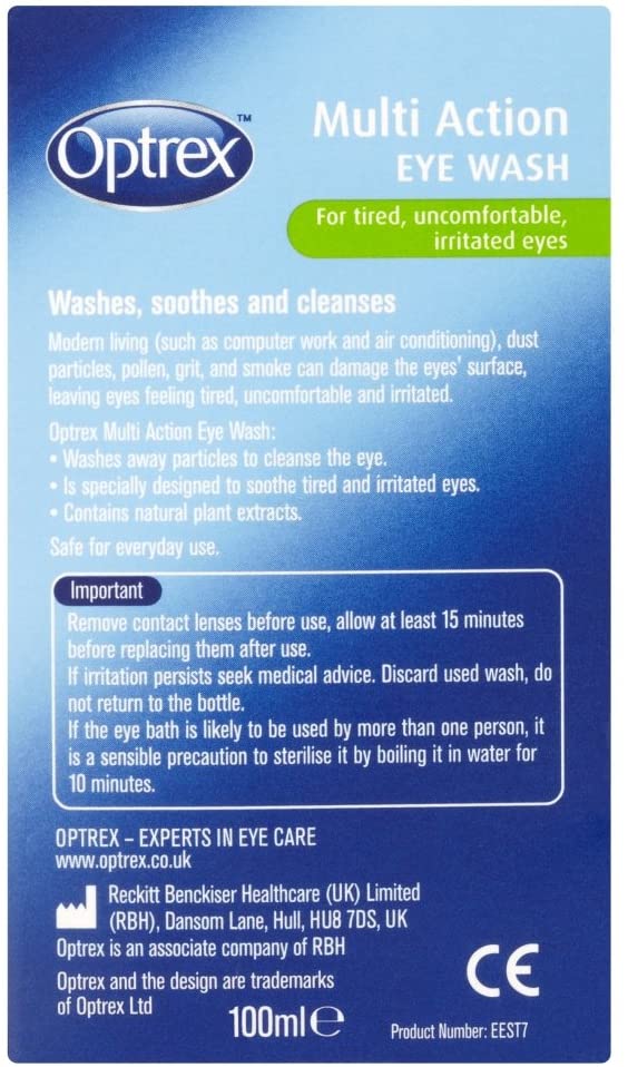 Optrex Multi Action Eye Wash, 100ml