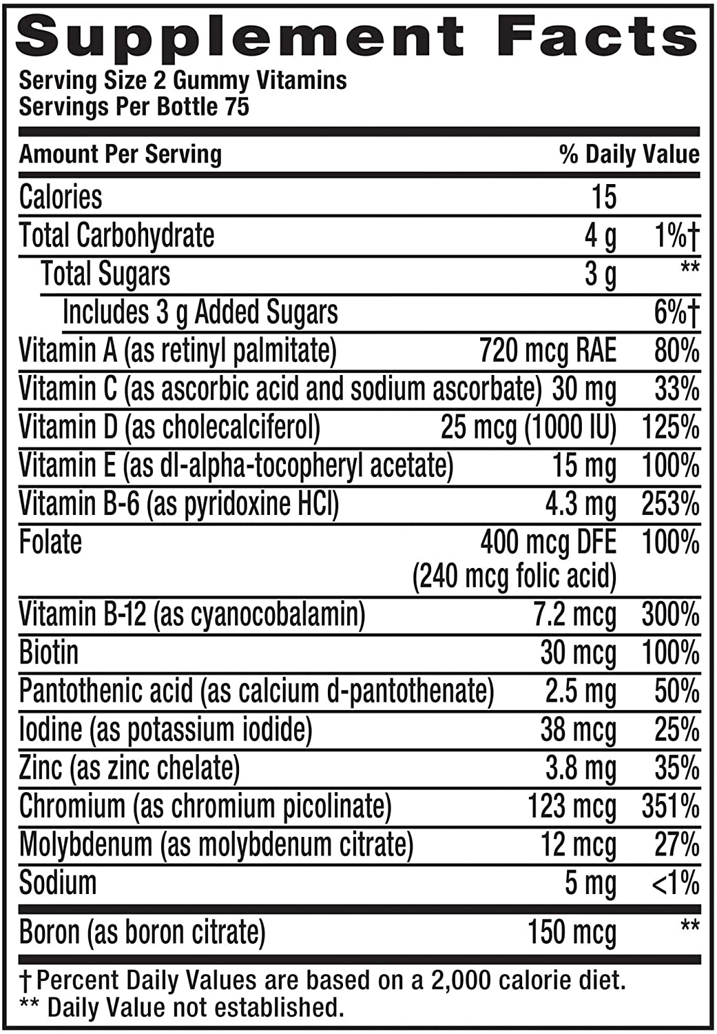 Vitafusion Multivitamin Gummy for Men, Fruit, 150 Count