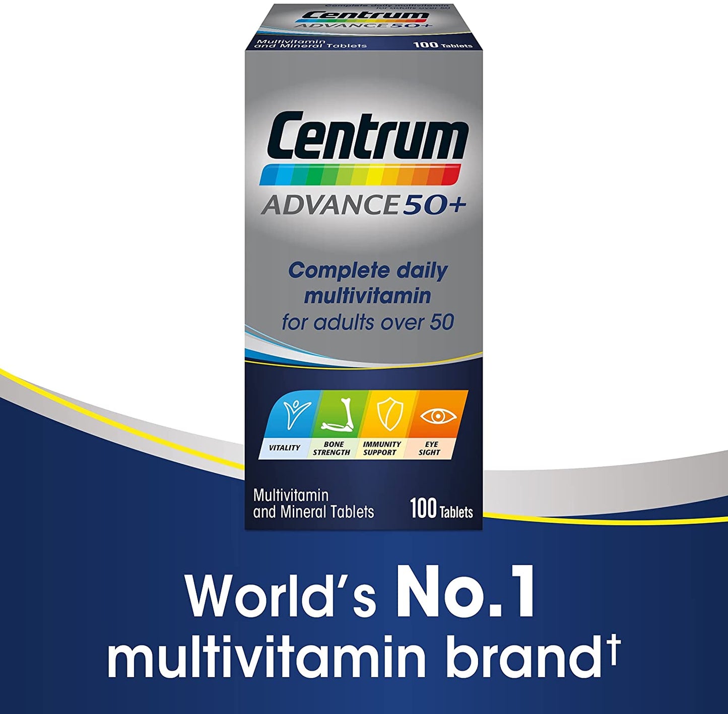 Centrum Advance Adults 50+ Multivitamins - 100 Tablets