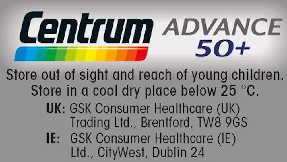 Centrum Advance Adults 50+ Multivitamins - 100 Tablets