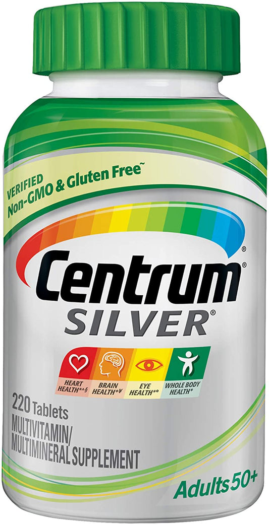 Centrum Silver Multivitamin for Adults 50 Plus, Multivitamin/Multimineral Supplement 220 Count