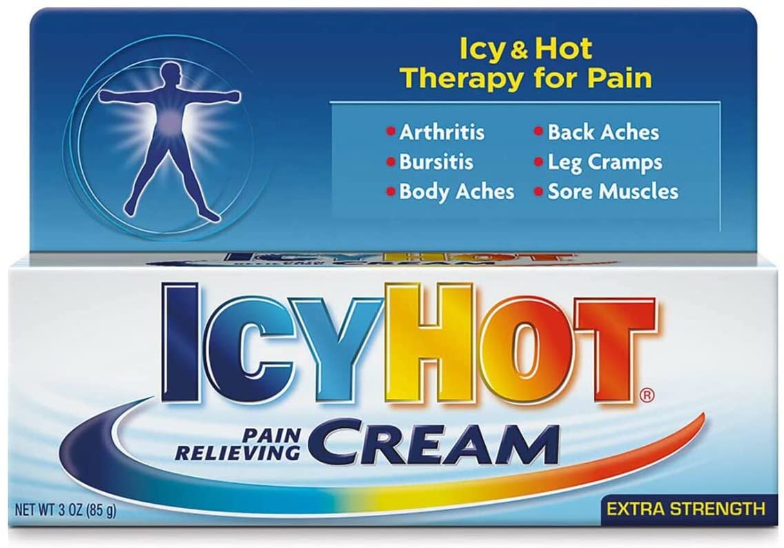 ICY HOT Pain Relieving Cream Extra Strength 3 oz ( Pack of 2)