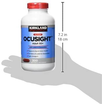 Kirkland Eye Vitamin OcuSight Adult 50+ with Lutein & Zeaxanthin, 300 softgels