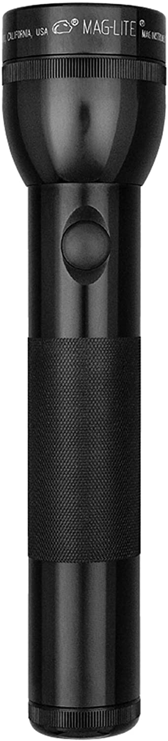 Maglite Heavy-Duty Incandescent 2-Cell D Flashlight, Black