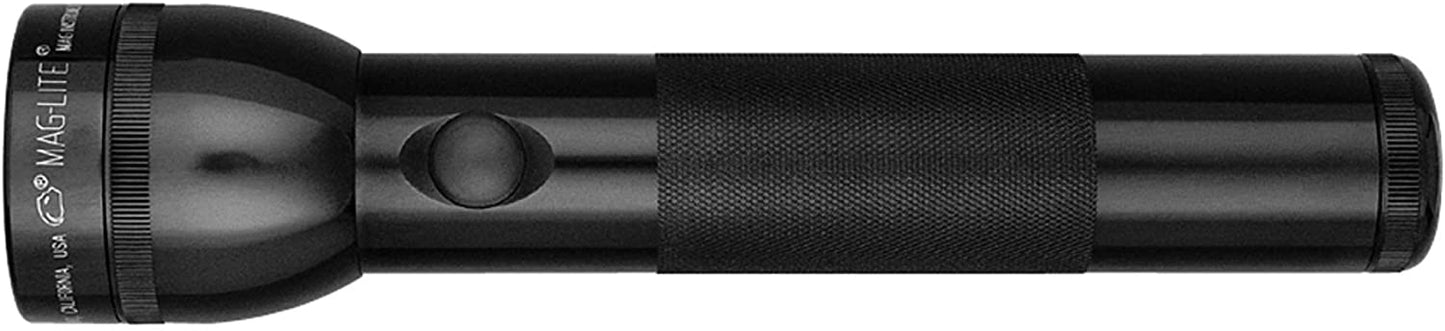 Maglite Heavy-Duty Incandescent 2-Cell D Flashlight, Black