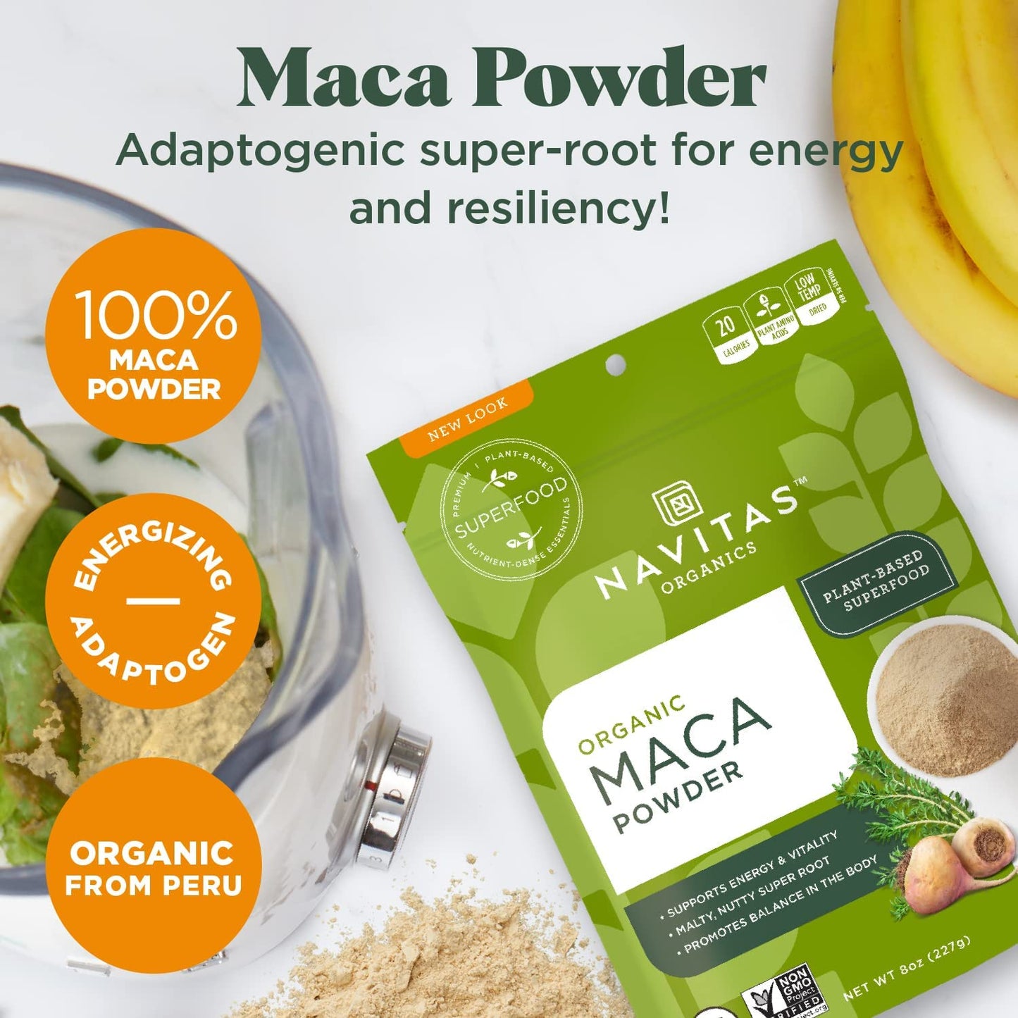 Navitas Organics, Organic, Maca Powder, 16 oz (454 g)