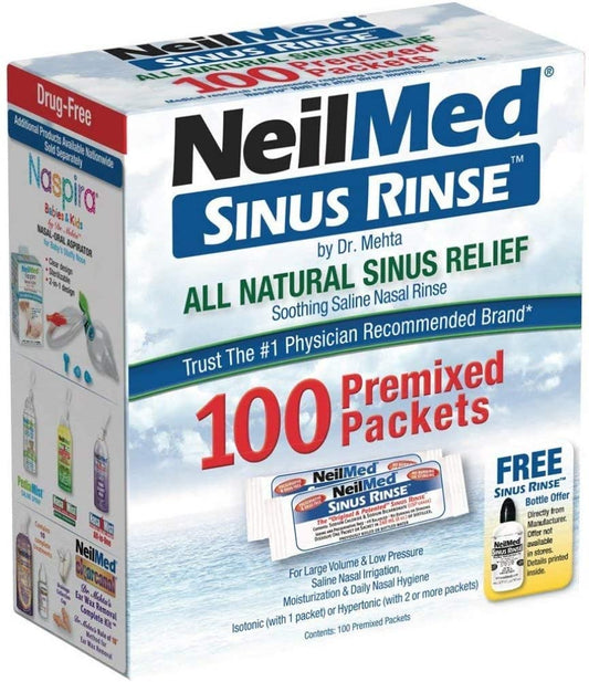 NeilMed's Sinus Rinse Premixed Packets, 100 Packets