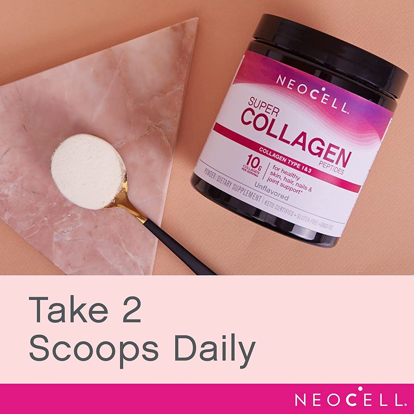 NeoCell Super Collagen Peptides Powder, 7 Ounces