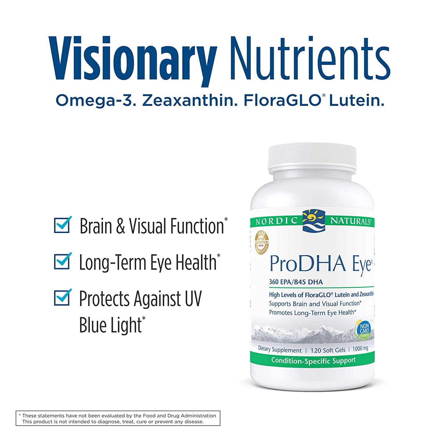 Nordic Naturals - ProDHA Eye 120gels, 1000 mg