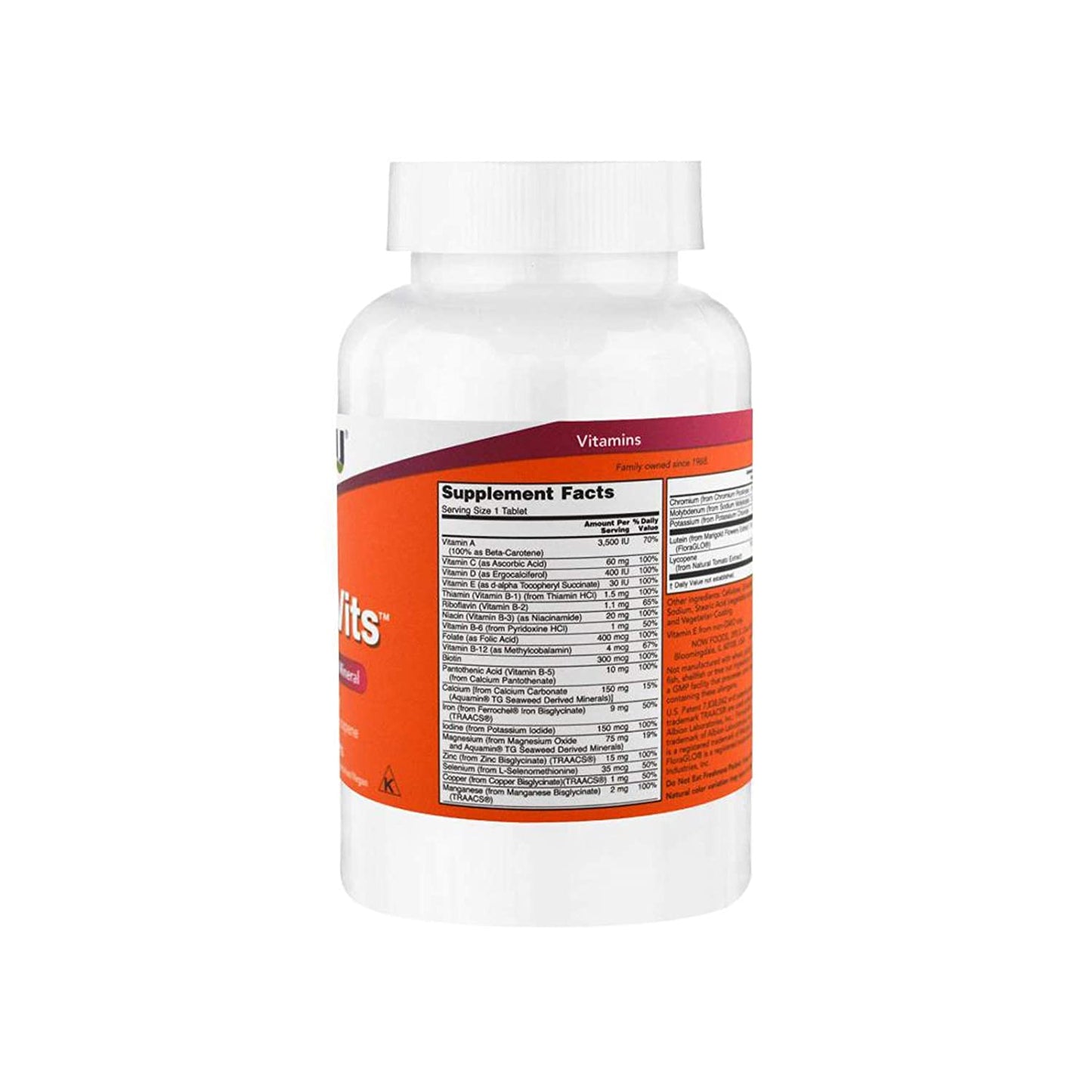 Now Foods Daily Vits Tablets - 100 Count