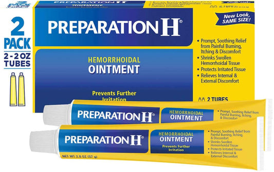 Preparation H Hemorrhoidal Ointment 2 Ounce Tube (Pack of 2)