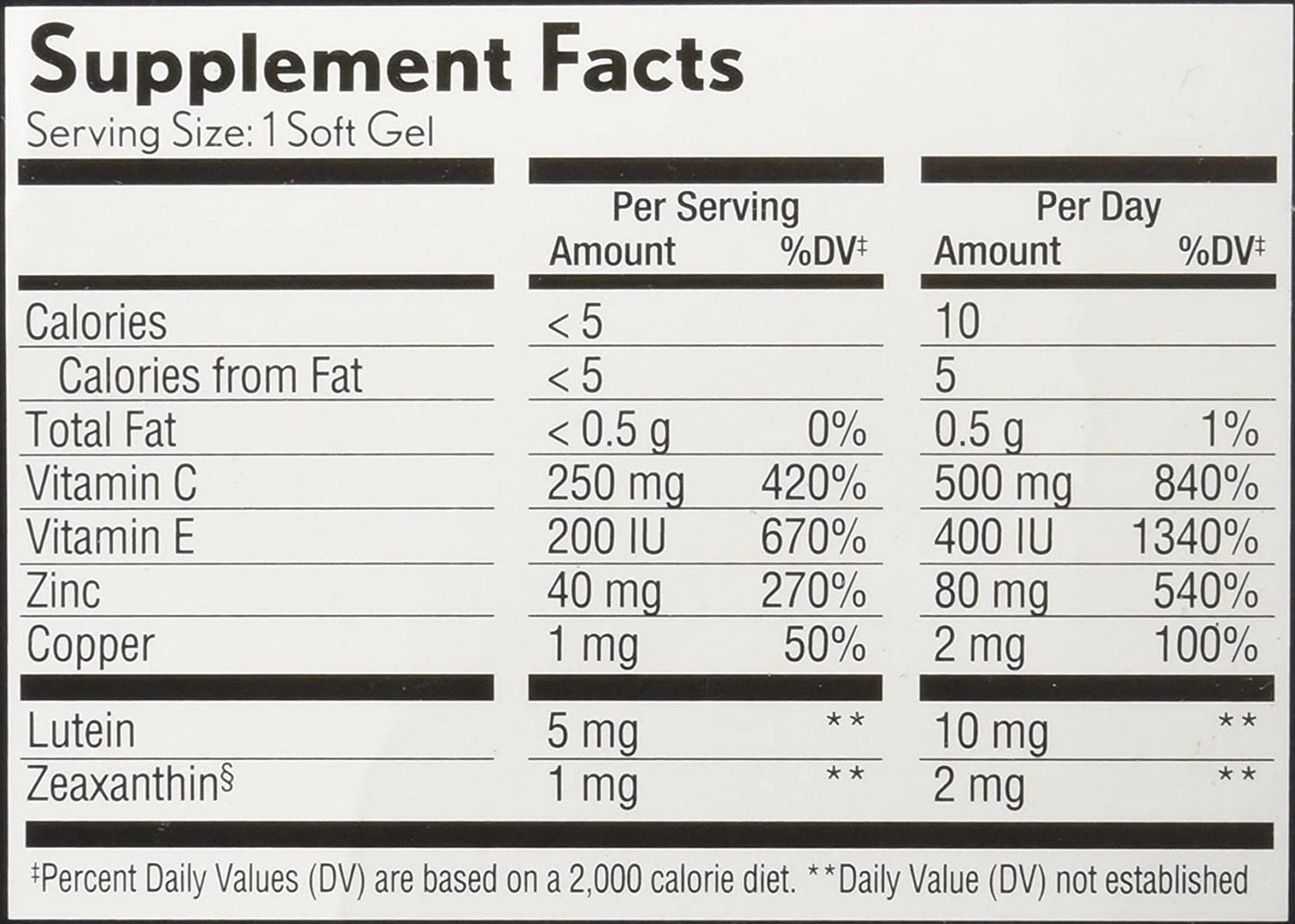 PreserVision AREDS 2 Eye Vitamin & Mineral Supplement (210 ct) with Lutein and Zeaxanthin, Soft Gels