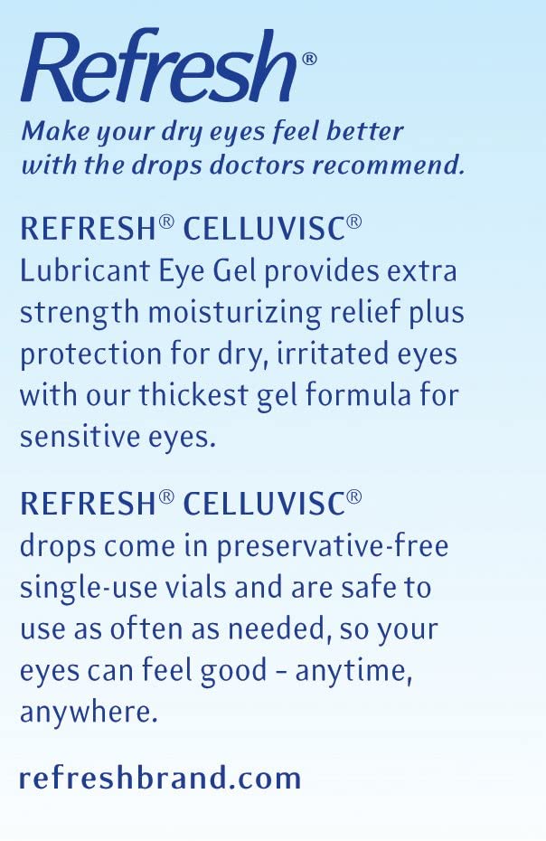 Refresh Celluvisc Lubricant Eye Gel Single-use Containers 30 Ea (3 Pack)