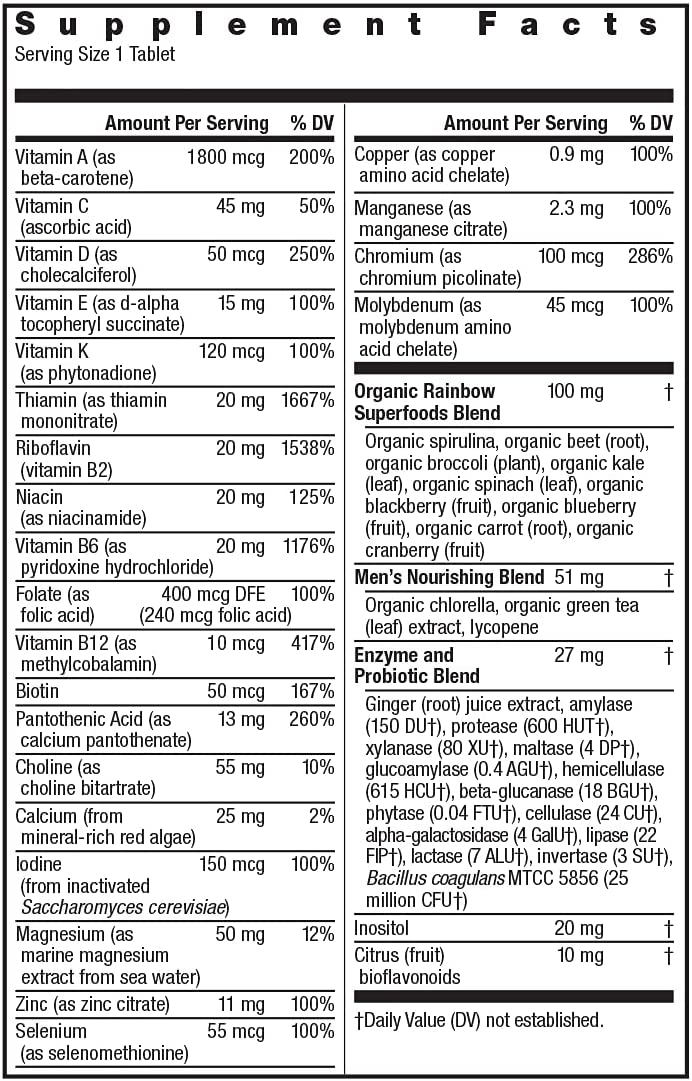 Rainbow Light Mens One Multivitamin - 150 Tablets