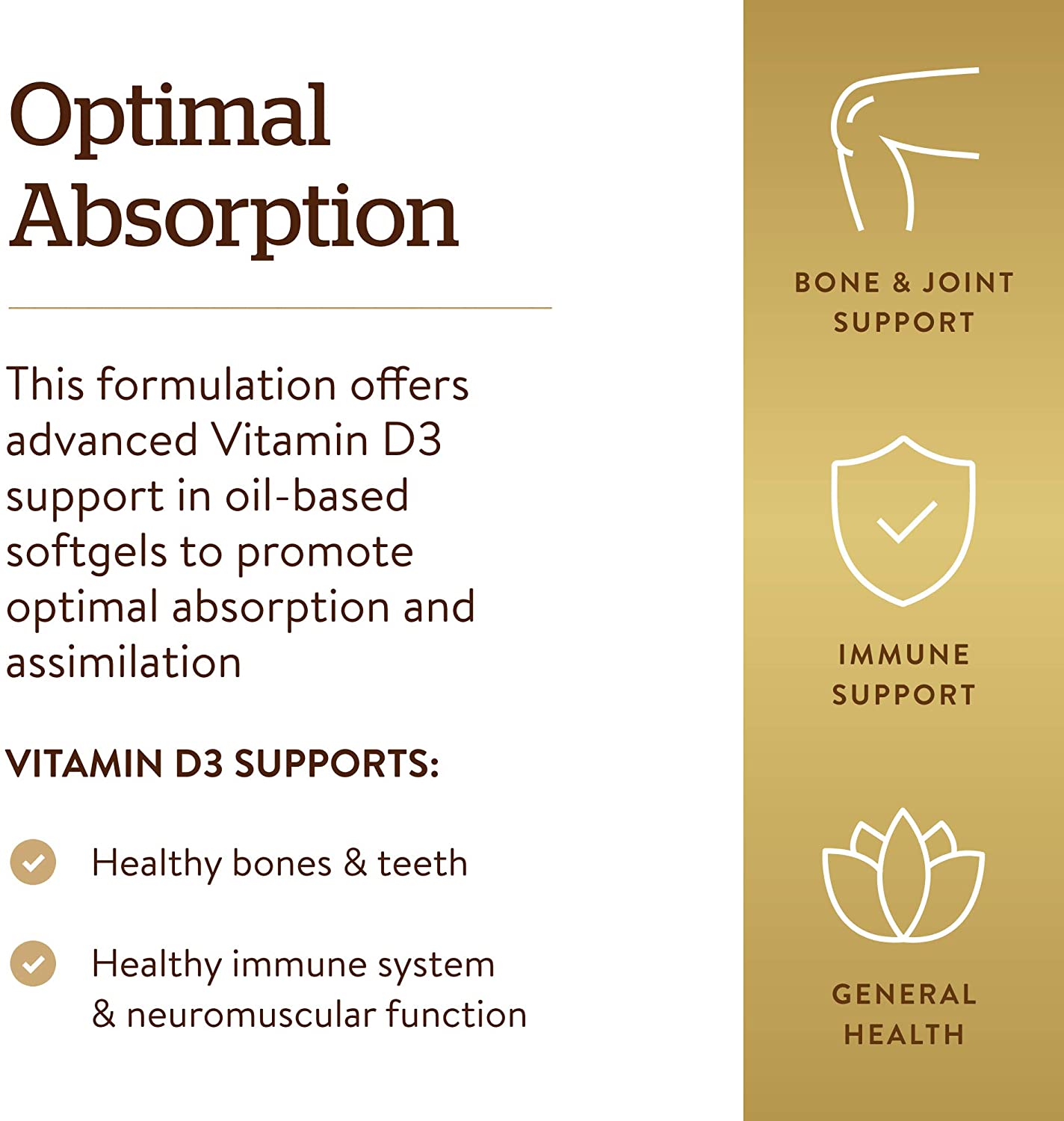 Solgar Vitamin D3 (Cholecalciferol) 10 MCG (400 IU), 250 Softgels