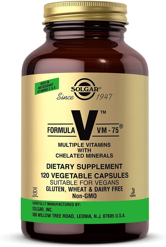 Solgar Formula VM-75 Vegetable Capsules, 120 Count