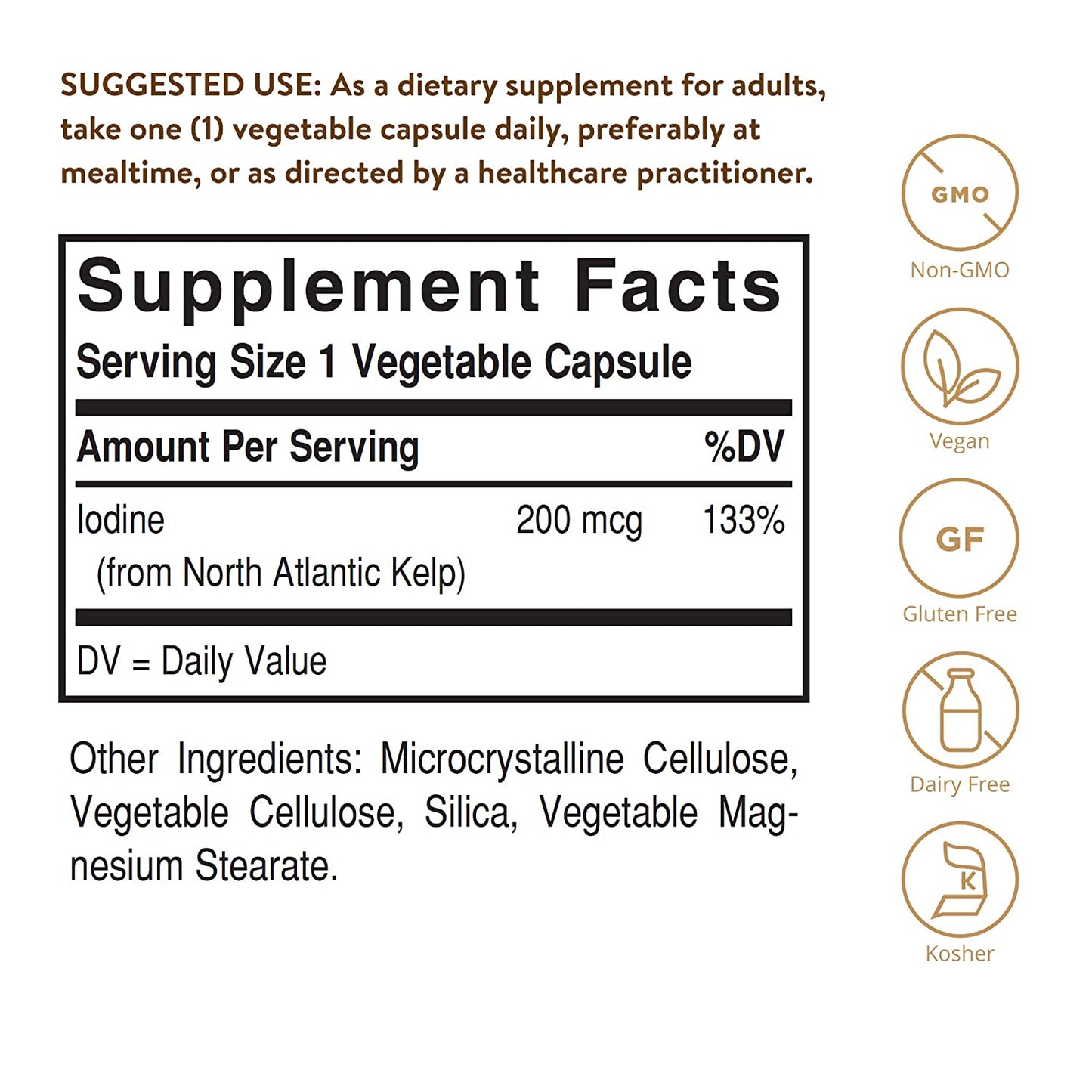 Solgar North Atlantic Kelp - 100 Vegetable Capsules