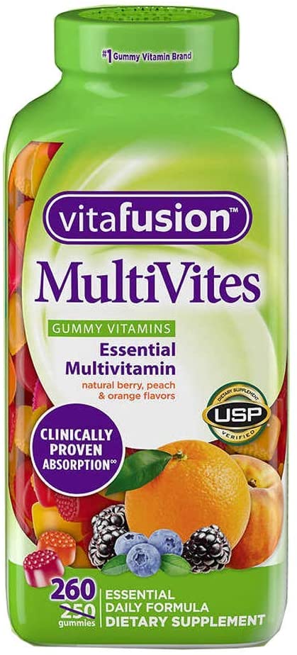 Vitafusion MultiVites Complete Multivitamin Gummies for Adults, 260 Count